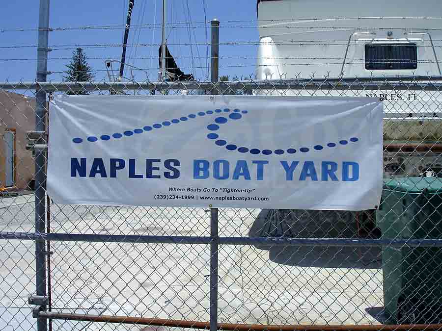 NAPLES NA09 GEO AREA Boat Yard Signage